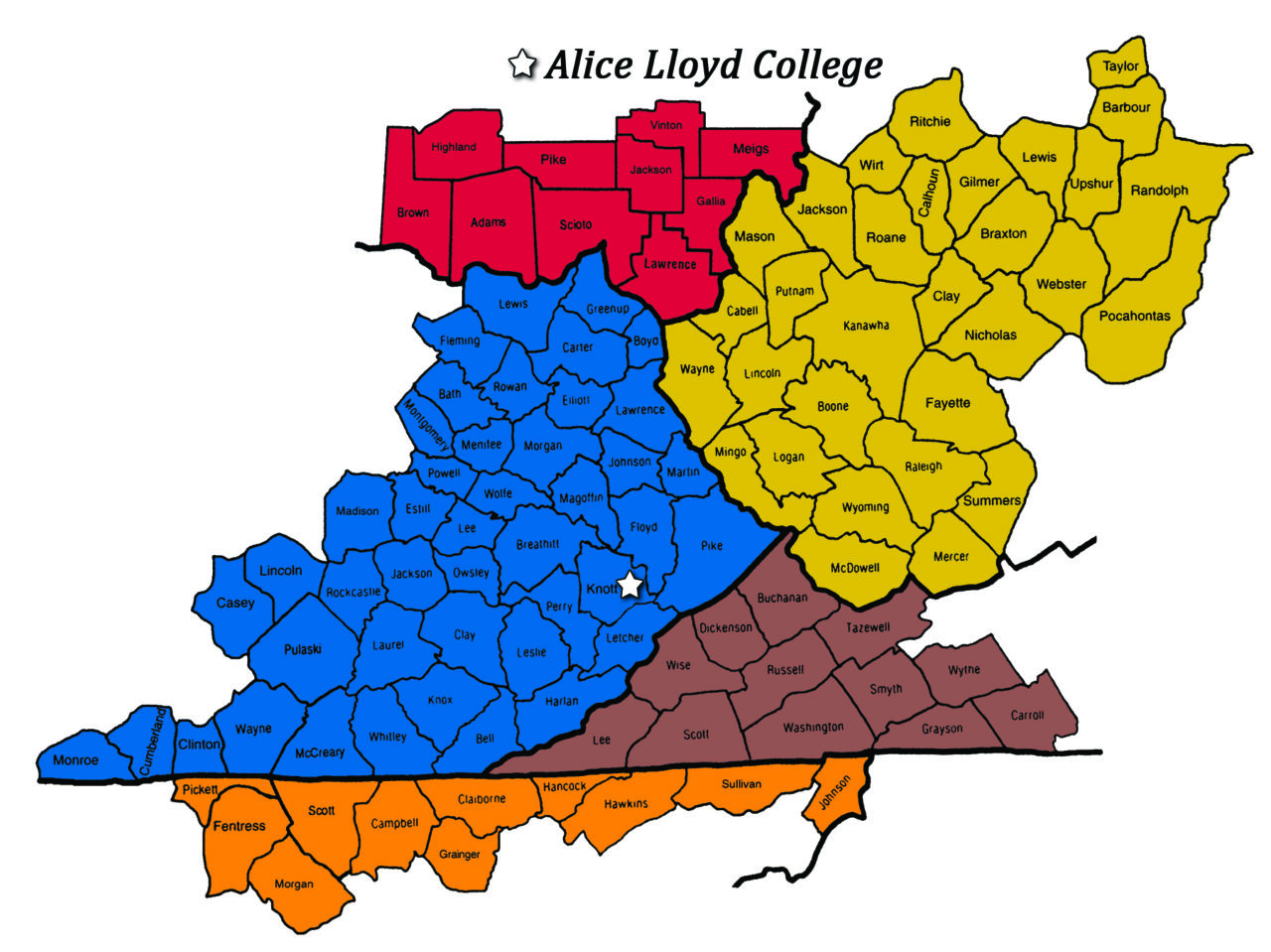 Our Service Area Alice Lloyd College