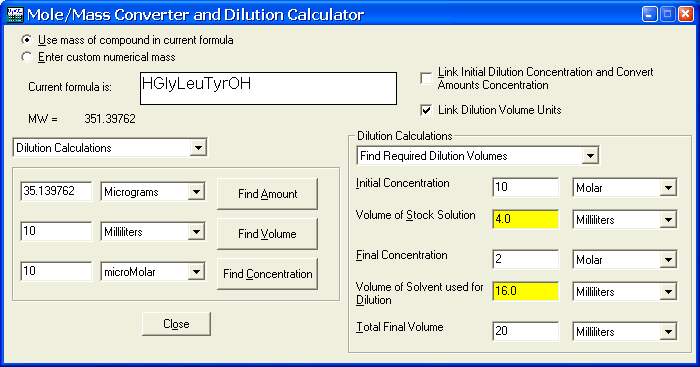 Molecular Weight Calculator