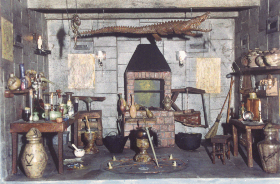 Model of an alchemical laboratory