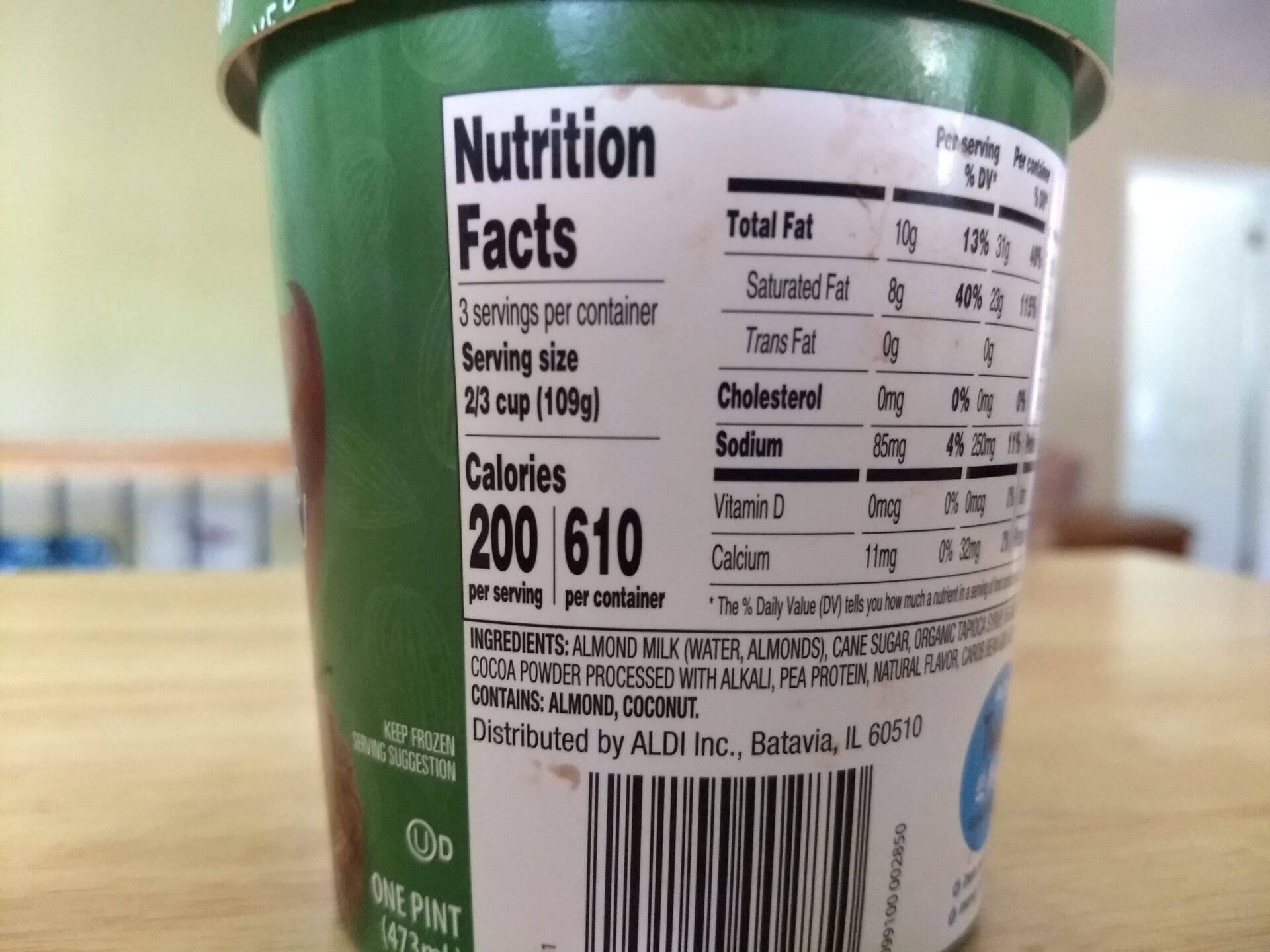 Earth Grown Vegan NonDairy Frozen Dessert ALDI REVIEWER