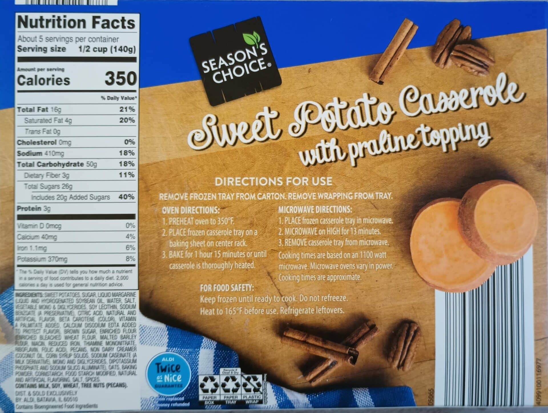 Frozen Sweet Potato Casserole Aldi