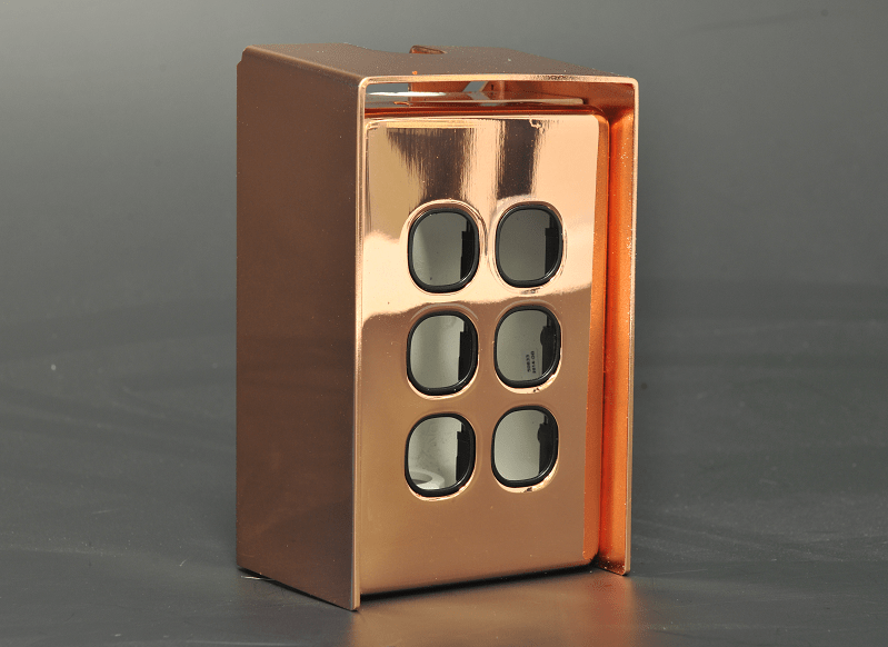 Copper Wall Plate With Shroud Custom