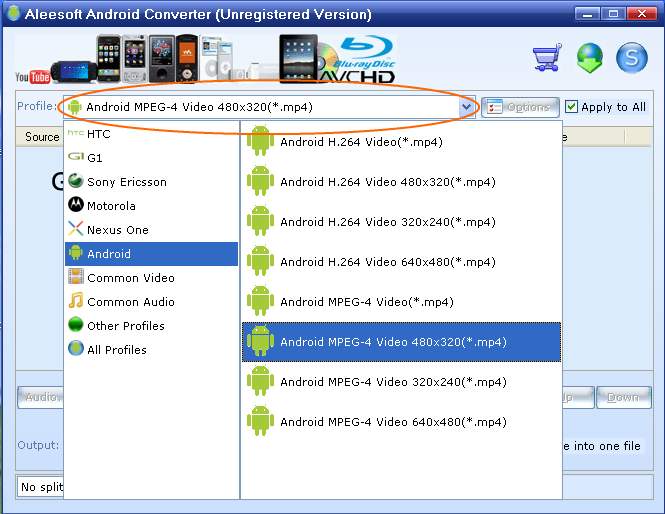 MP4 to Android Converter, How to convert MP4 to Android phone with