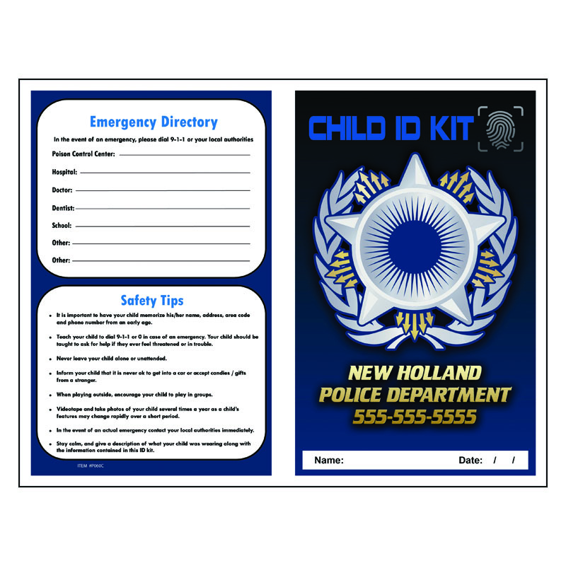 Imp. Finger Print ID Kit Police Badge