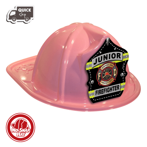 Pink Fire Hat Jr. FF Turnout Stripes