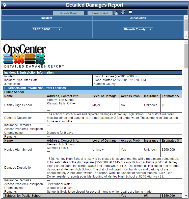 Damage Assessment Alert Technologies Corporation