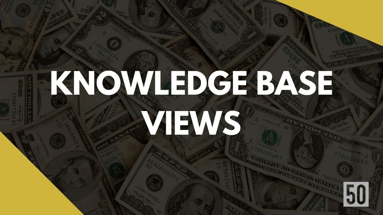 What is Knowledge Base Views? What is the formula and why it is