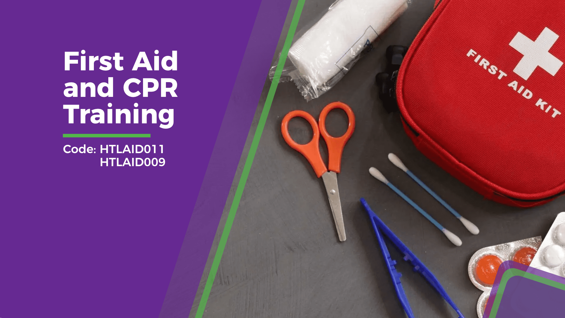 HTLAID011 & HLTAID009 First Aid and CPR training AlexHub