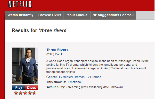 Catch Three Rivers on Netflix!!