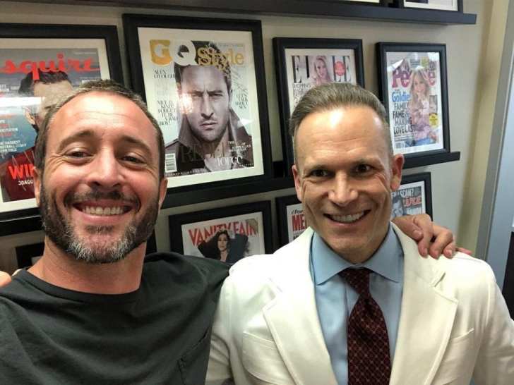 Alex O'Loughlin and friend