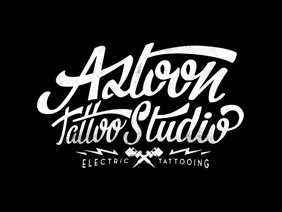 Logo Design for Aztoon Tattoo, Tattooing Studio Alex Ramon Mas