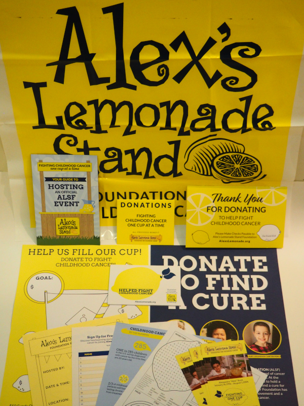 Event Kit Materials Alex's Lemonade Stand Foundation for Childhood Cancer