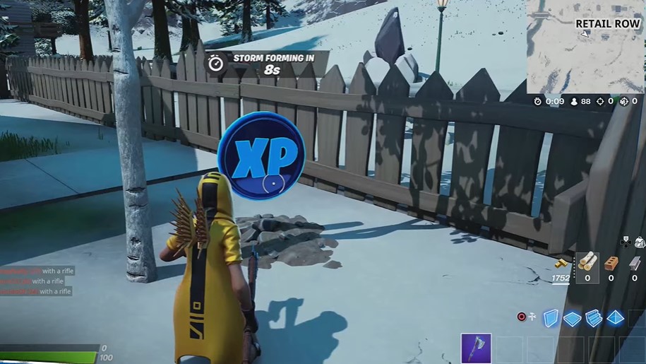 Where is the Fortnite Blue Coin Retail Row Location AlfinTech Computer