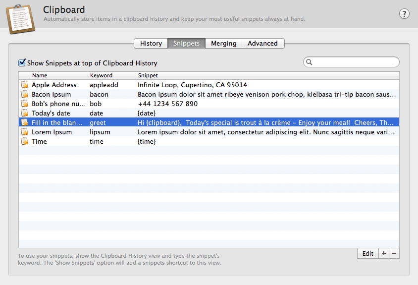 Clipboard History and Snippets in a Snap Alfred Blog