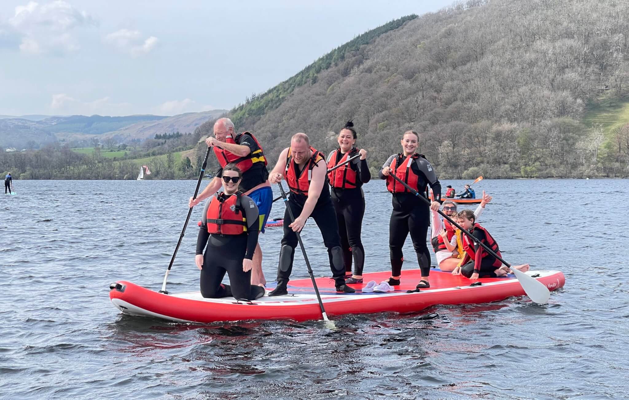 Six To Ten Person Stand Up Paddle Board Hire Ullswater Lake District
