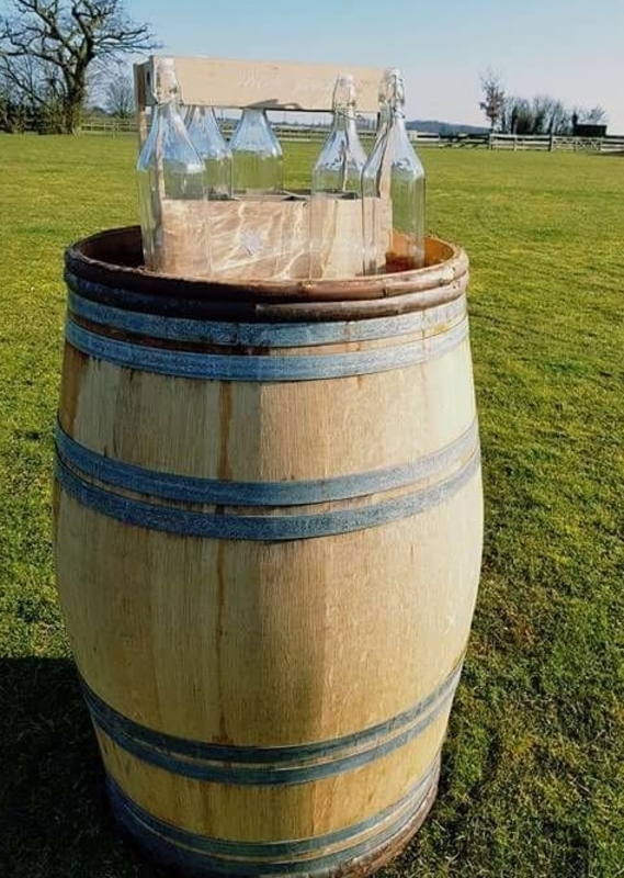 Rustic Barrel Table Hire Alfresco Event Furniture Hire