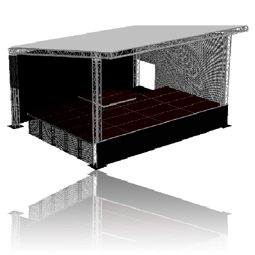 Large Roofed Stage Hire Live Stage Hire