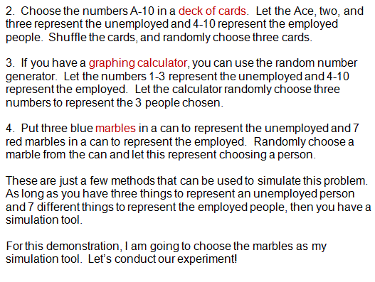Theoretical Probability versus Experimental Probability
