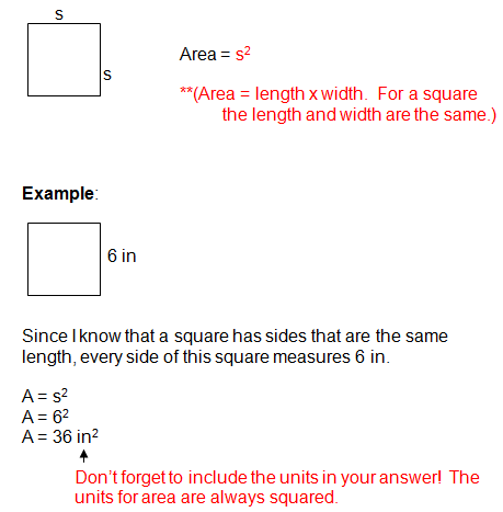 Area Formula - Your Reference Guide for Algebra Formulas