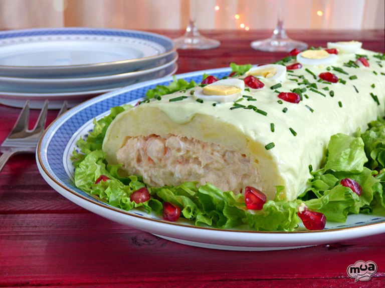 brazo de patata con rape
