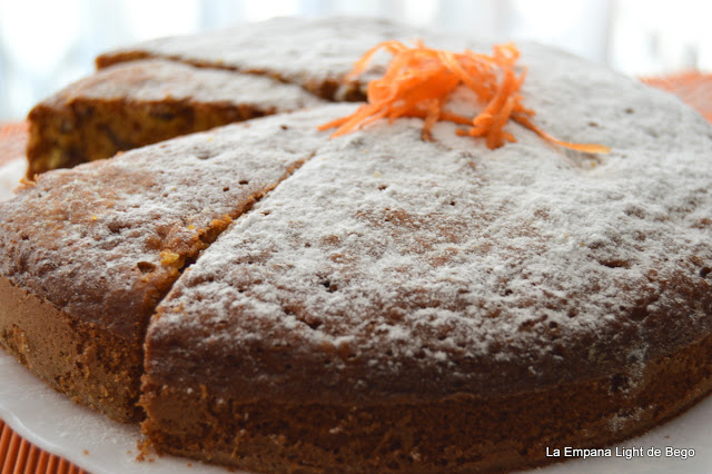 Tarta de zanahoria con nueces