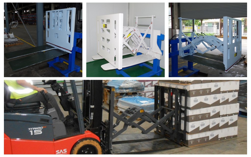 Forklift attachmentPush Pull attachments Import Export