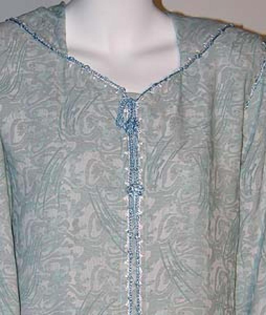 AlKaram Moroccan style hooded abaya ab324 » Alhannah Islamic Clothing