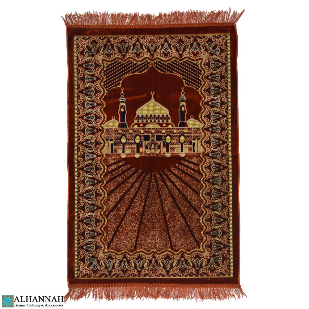 Turkish Prayer Rug Prophet’s Mosque Motif II1114 » Alhannah Islamic