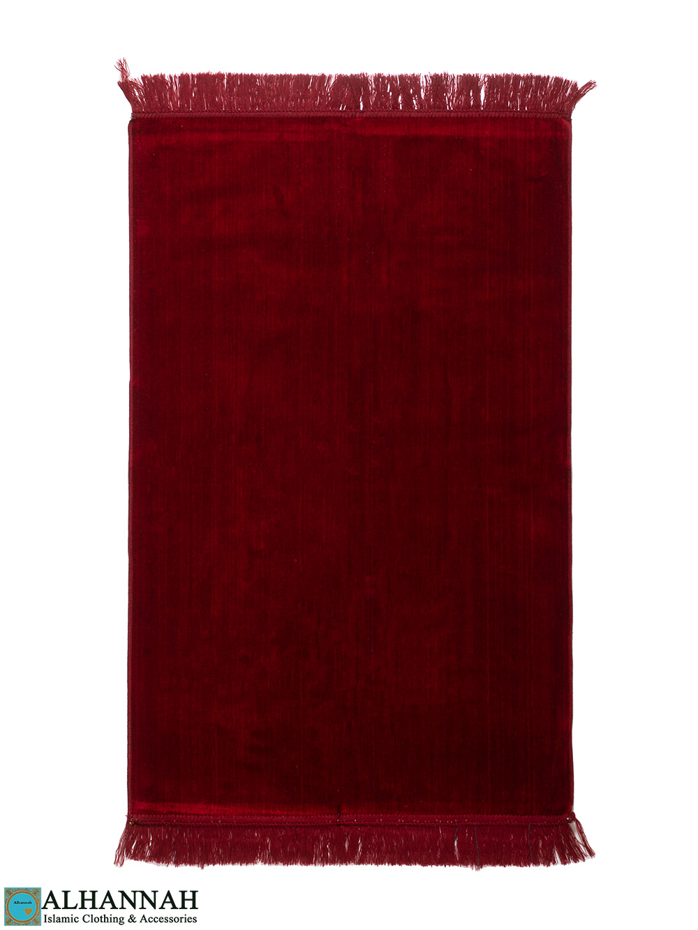 Solid Color Prayer Rug Red ii1541 Alhannah Islamic Clothing