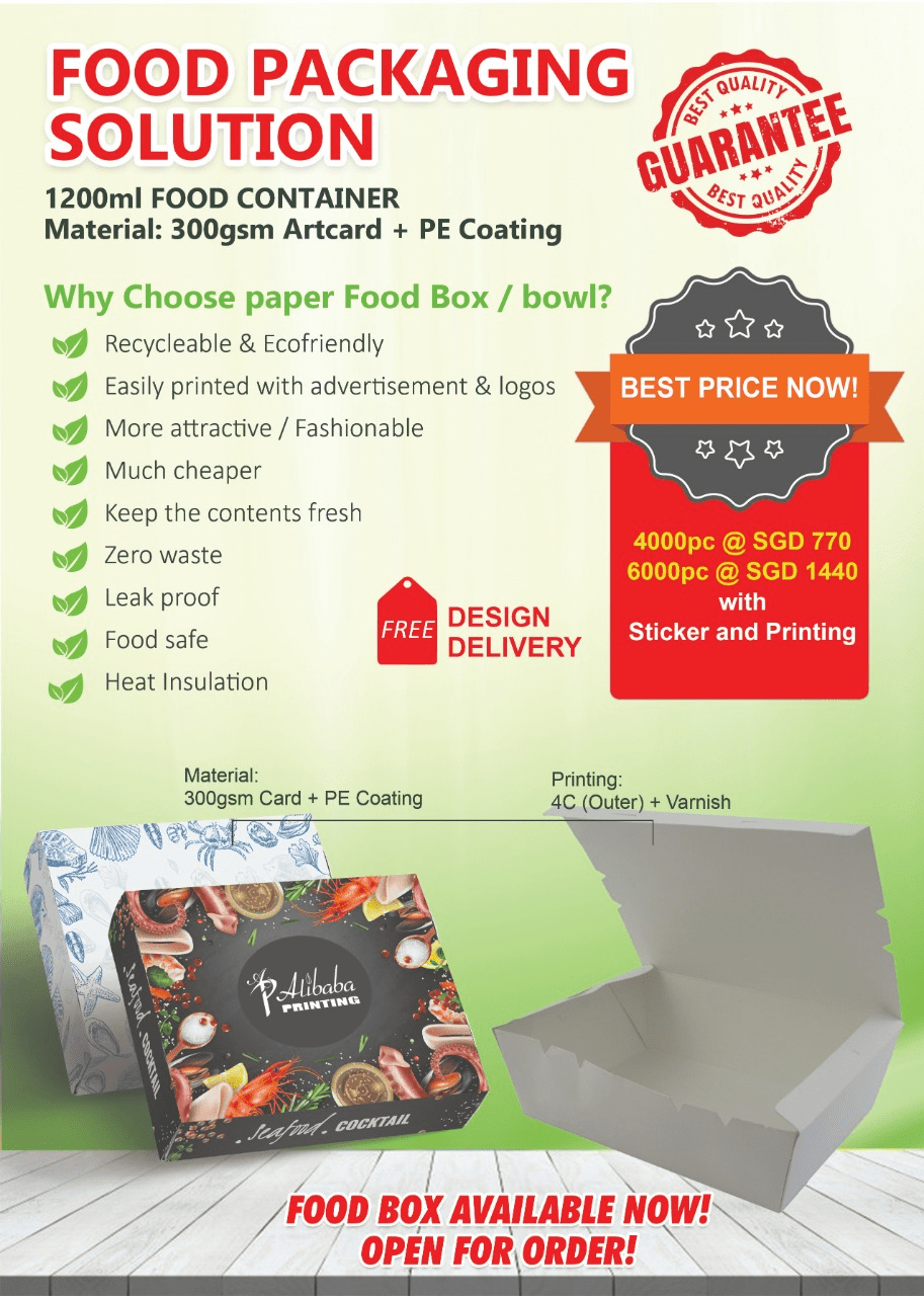 Food Packaging Box Custom Designs for Personal or Business Use