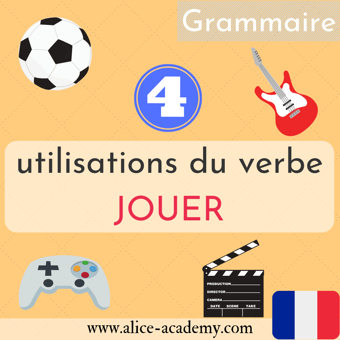 4 utilisations du verbe JOUER Alice Academy
