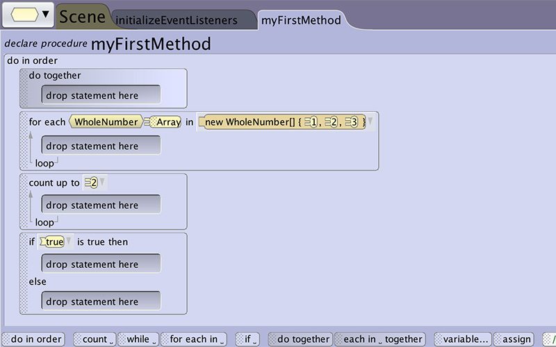 Control Structures Overview – Alice