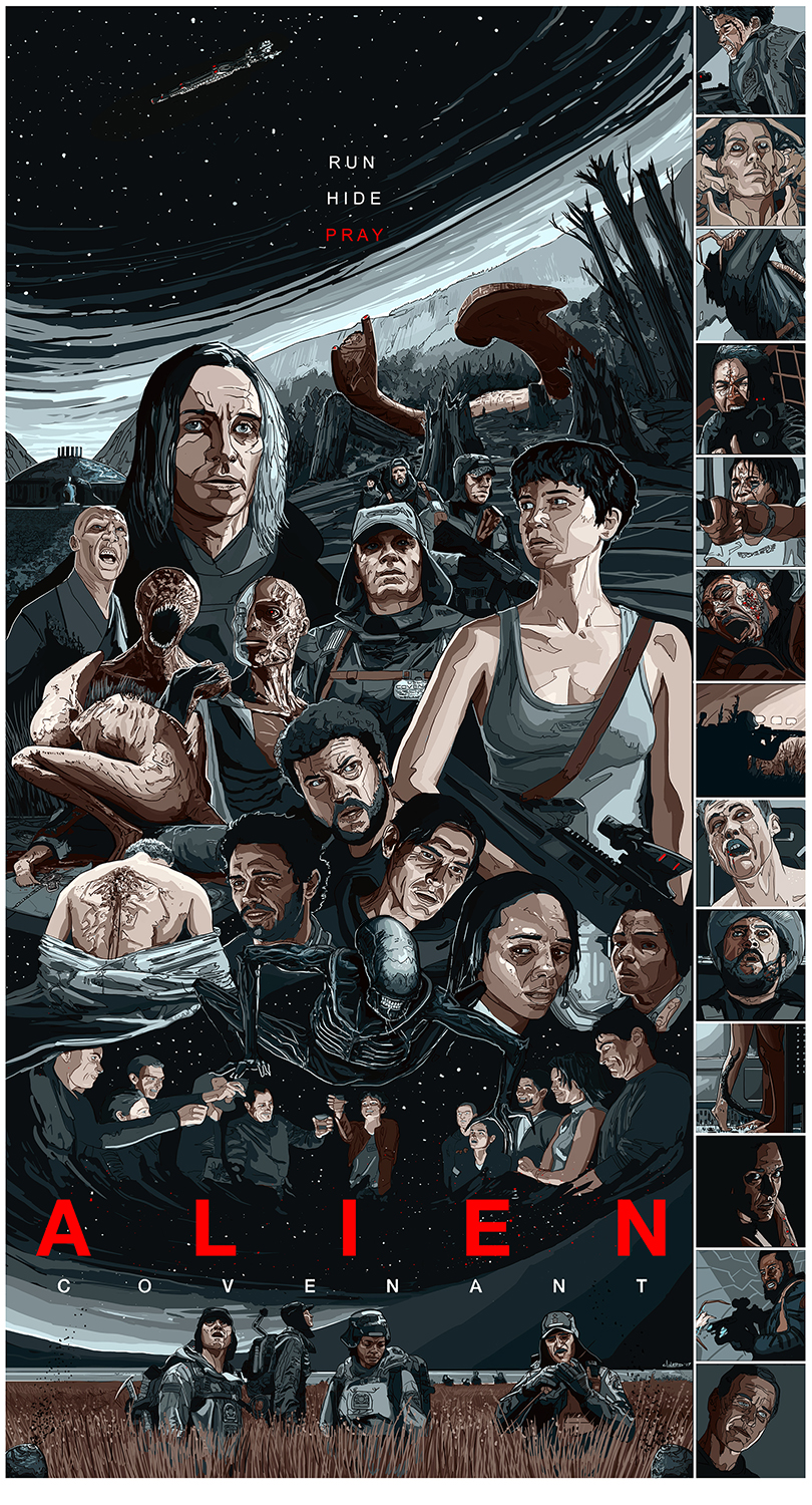 Alien Covenant Poster Red Band Trailer For Alien Covenant