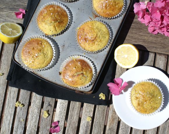 Poppyseed & Lemon Glazed Muffins