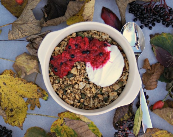 Autumn Granola with Total Greek Yoghurt & Berry Coulis
