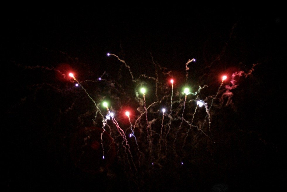 bonfire night sky