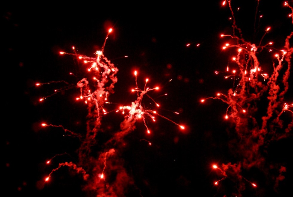 red fireworks