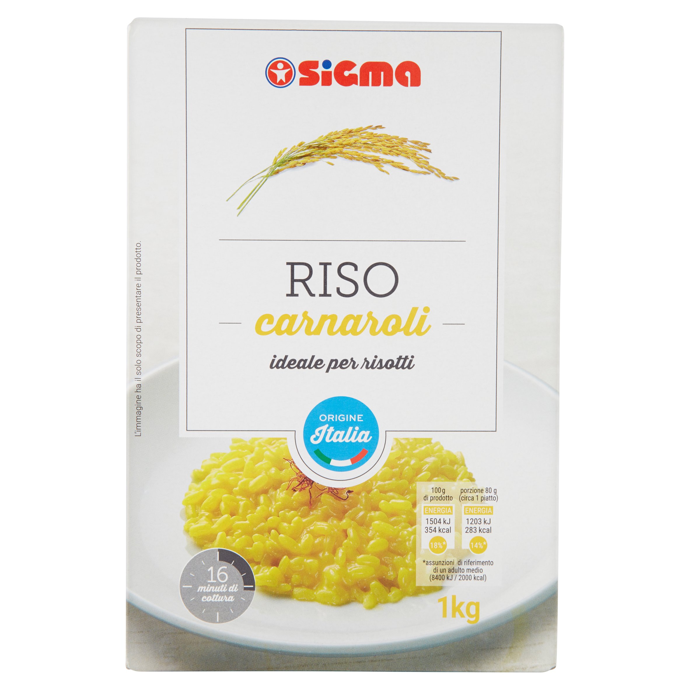 RISO CARNAROLI SIGMA ASTUCCIO KG.1 Supermercato Vèm Alimentari