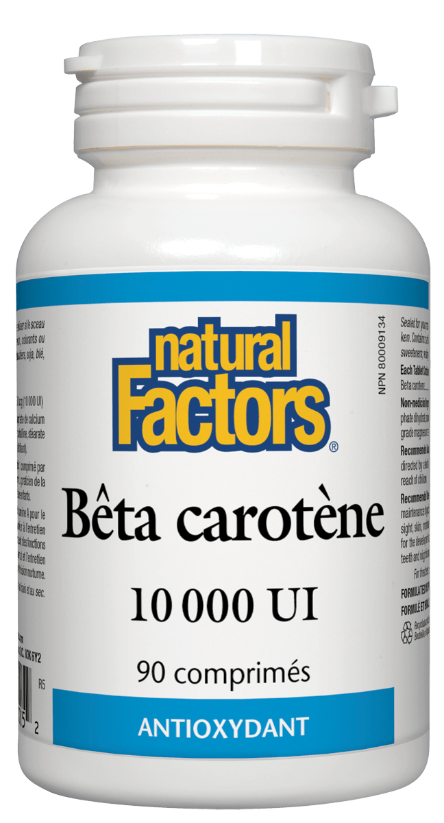 Bêtacarotène de 10,000 UI Aliments Naturels Pleine Lune