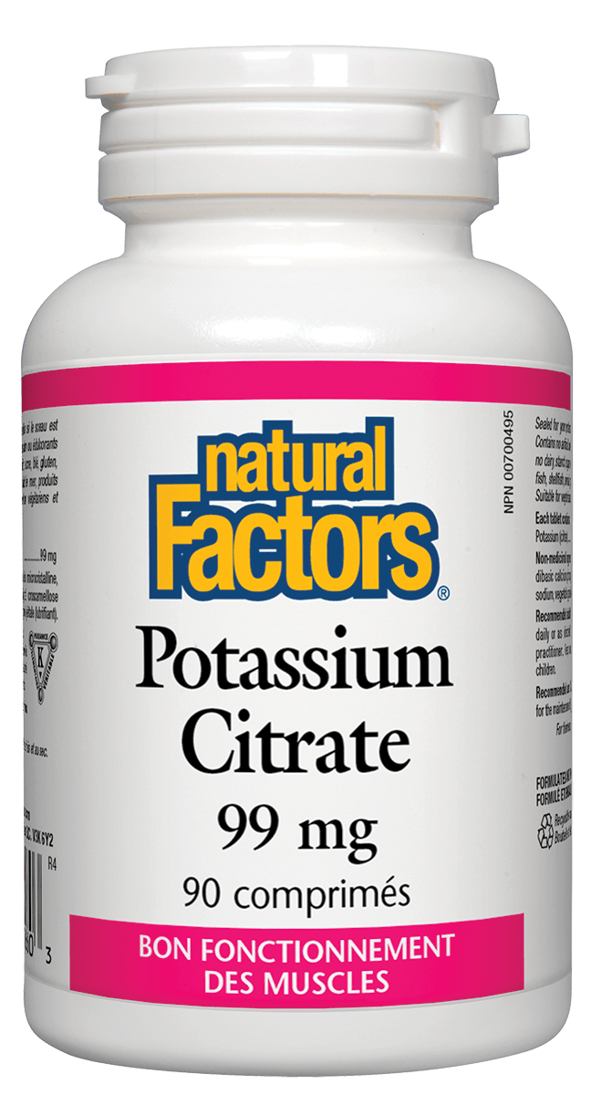 Potassium citrate 99 mg Aliments Naturels Pleine Lune