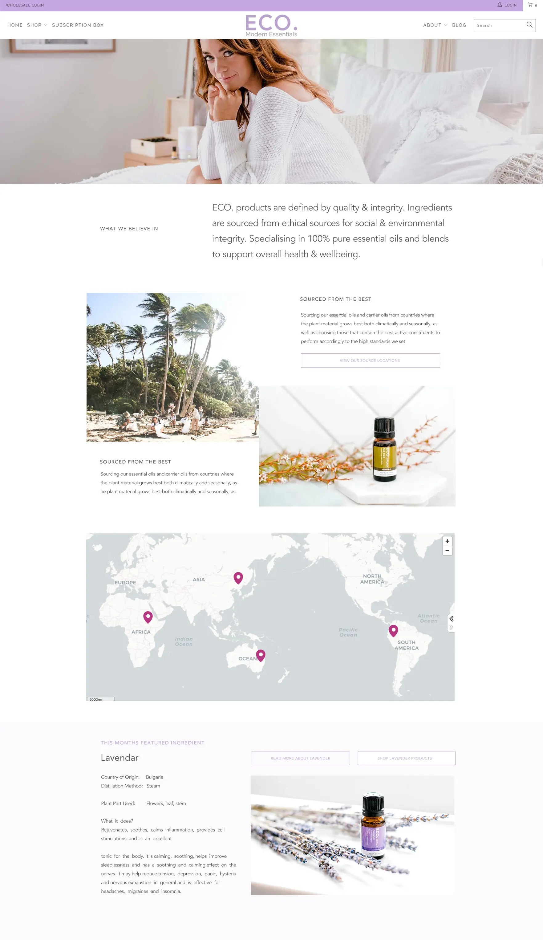 ECO Modern Essentials Custom Shopify Plus Development