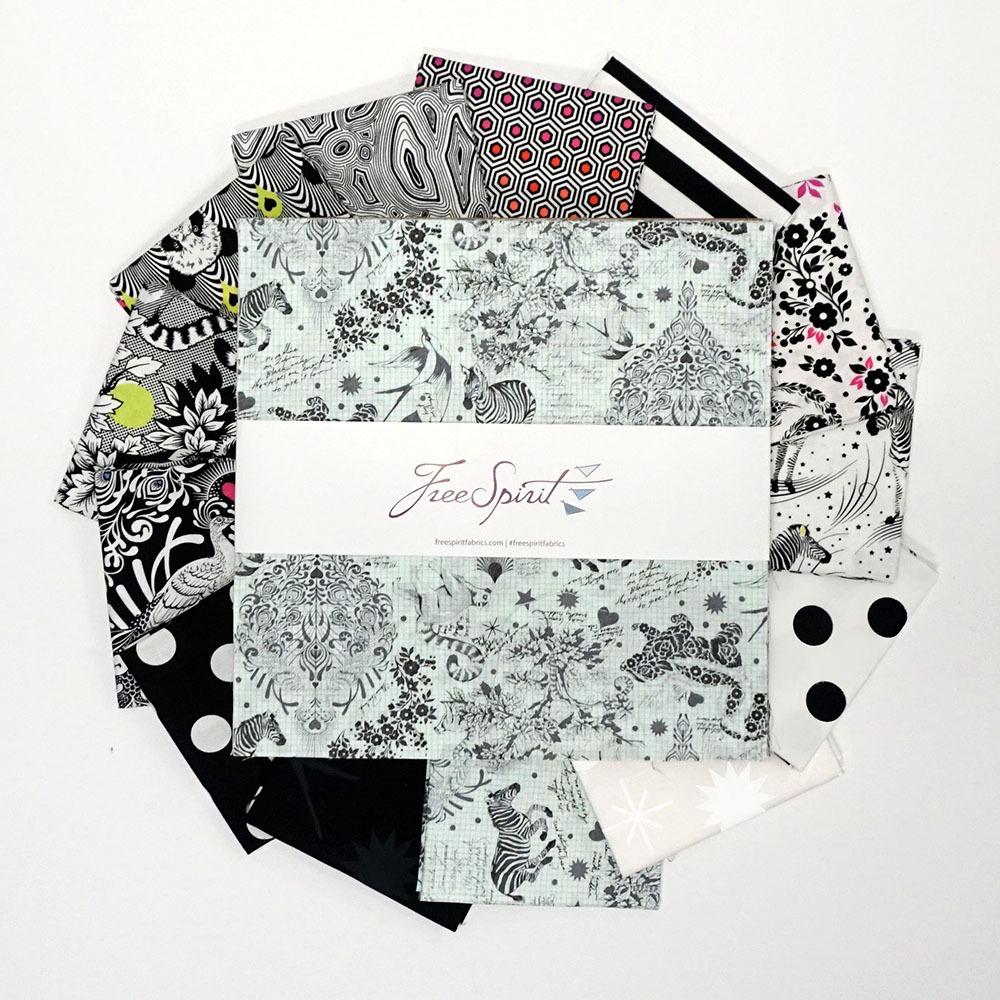 Tula Pink Linework 10" Fabric Squares Pack Alisellou Designs Sewing