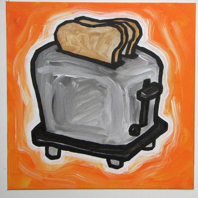Ali's Art Adventures Toaster With Toast