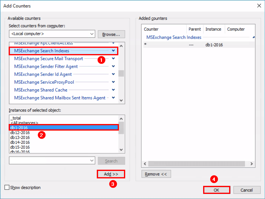 Monitor Exchange database index state crawling ALI TAJRAN
