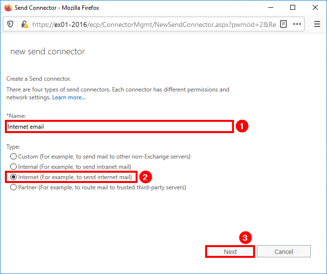 Create send connector Exchange 2016 ALI TAJRAN