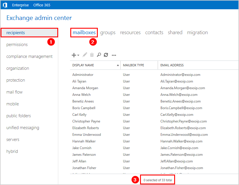 Find total number of mailboxes in Exchange ALI TAJRAN