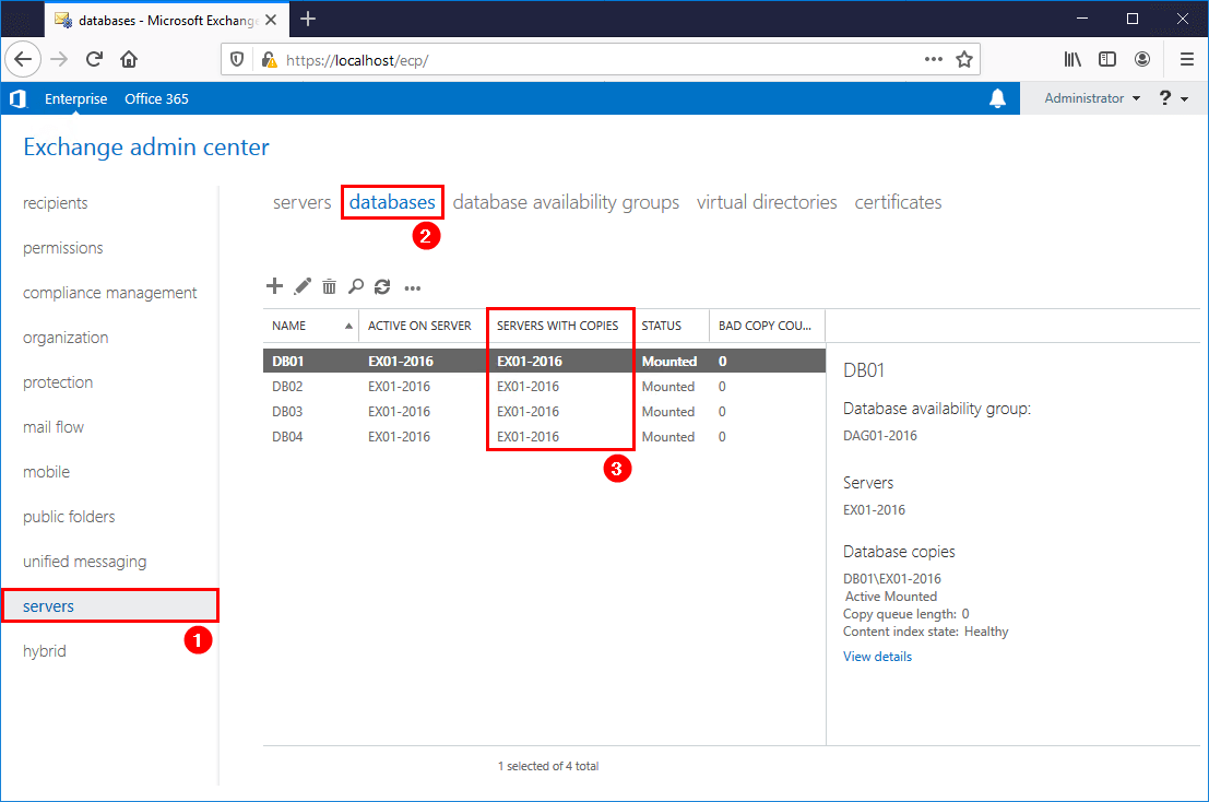 Add database copy Exchange Server ALI TAJRAN