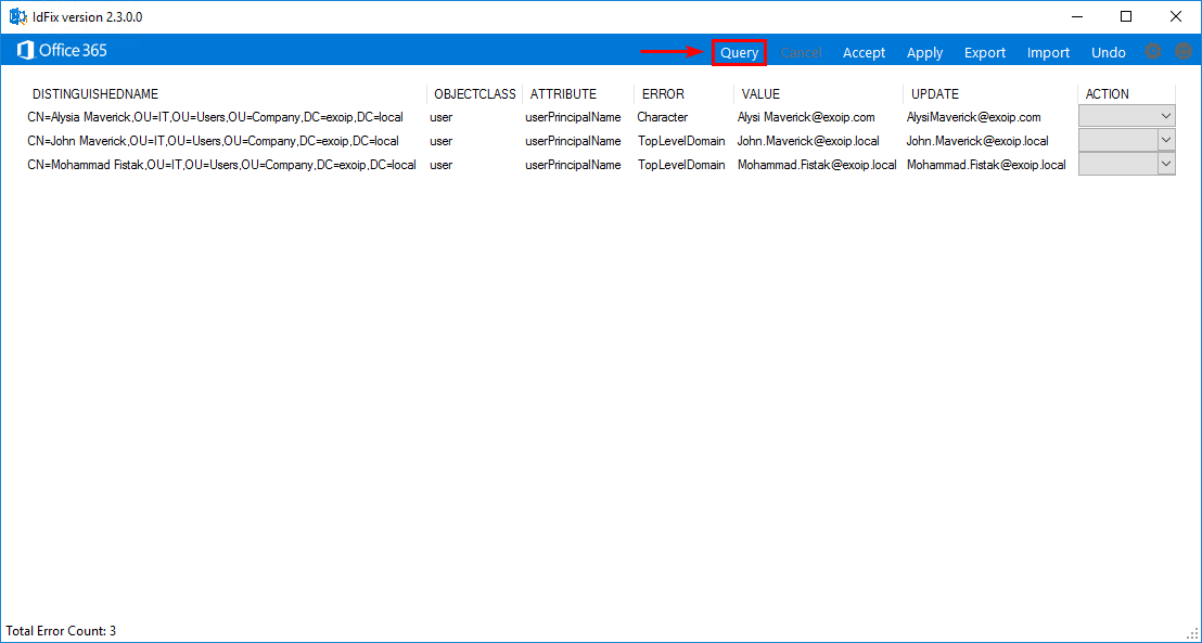 IdFix Directory synchronization error remediation tool ALI TAJRAN