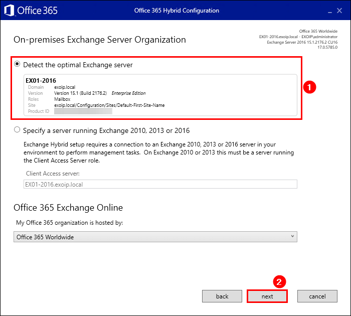 Run the Hybrid Configuration Wizard (HCW) ALI TAJRAN