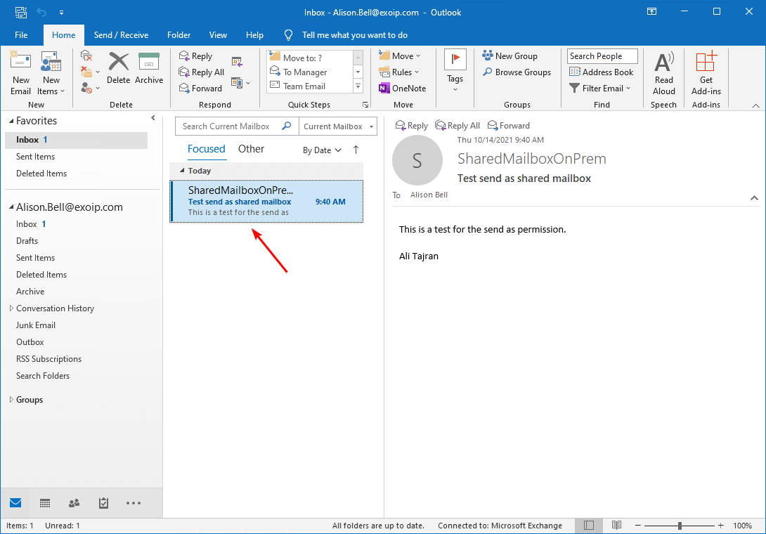 Configure permissions in Exchange Hybrid - ALI TAJRAN